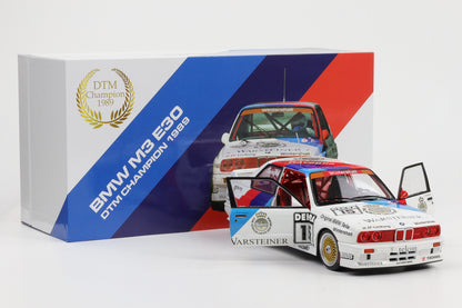 1:18 WERK83 BMW M3 E30 #15 DTM Champion 1989 Ravaglia Warsteiner Collectors box
