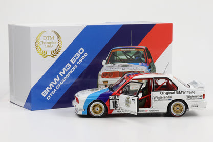 1:18 WERK83 BMW M3 E30 #15 DTM Champion 1989 Ravaglia Warsteiner Collectors box