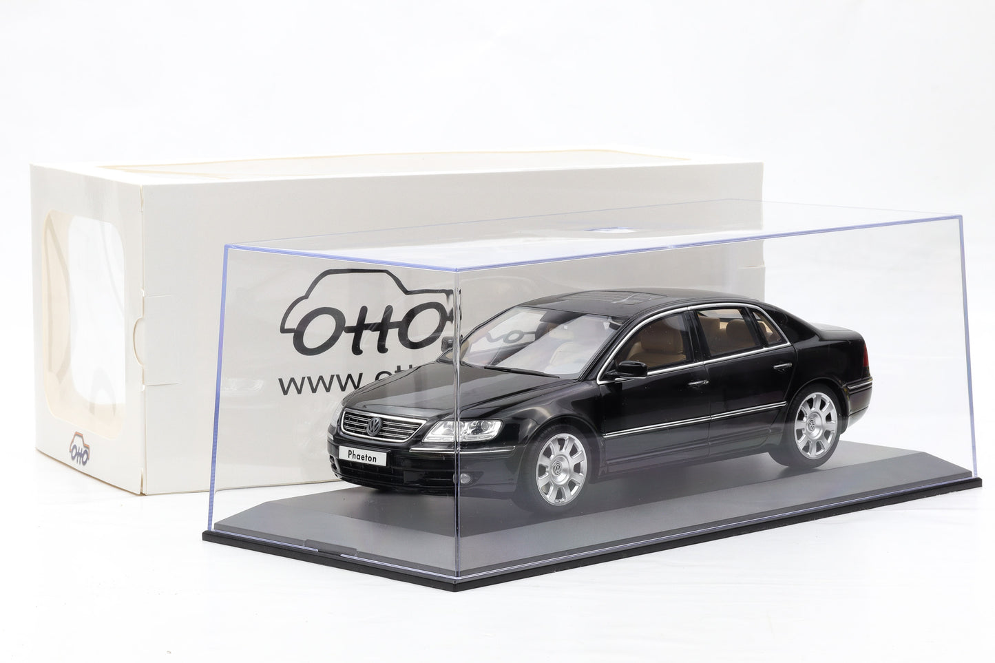 1:18 OTTO mobile Volkswagen VW Phaeton 6.0 W12 Black OT1266 + Vitirne