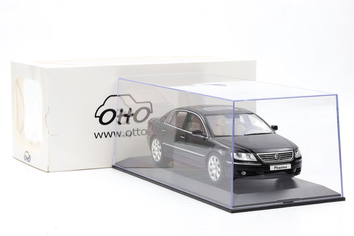 1:18 OTTO mobile Volkswagen VW Phaeton 6.0 W12 Black OT1266 + Vitirne