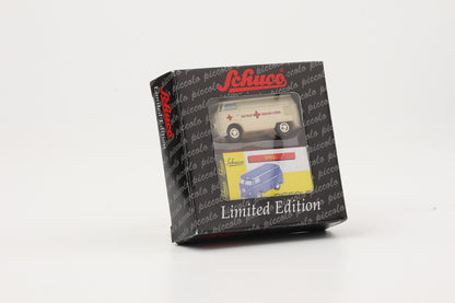 1:90 Schuco Piccolo VW T1 Bus Bulli Krankenwagen Notruf Klinik beige Limitiert