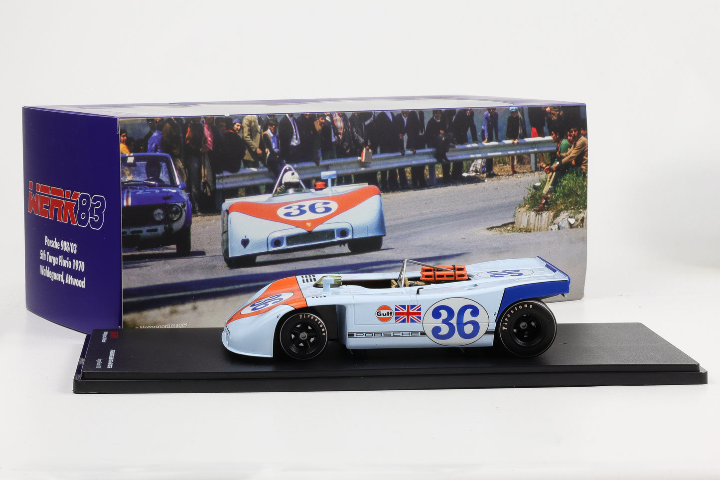1:18 Werk83 Porsche 908/03 #36 5nd Targa Florio 1970 Waldegaard Attwood