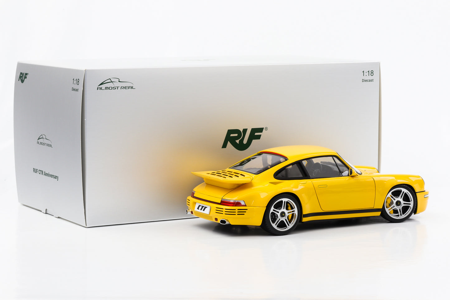 1:18 Porsche 911 RUF CTR Anniversary Baujahr 2017 blütengelb Almost Real