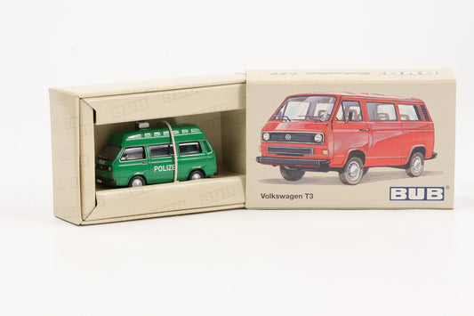 1:87 BUB VW T3 Bus mit Hochdach Polizei 1000 Stk. Art.Nr. 09252