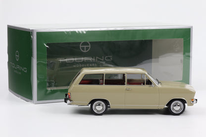 1:18 Touring Modelcars Opel Kadett B Caravan 1972 sierra beige diecast