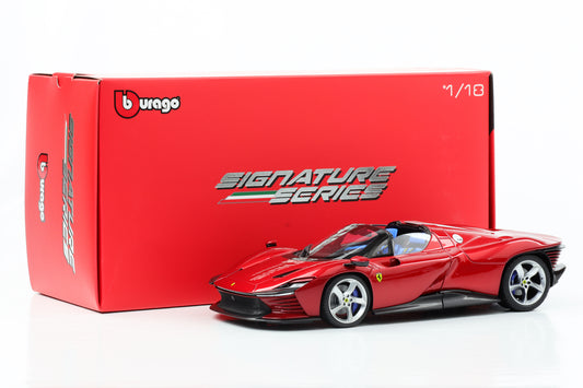 1:18 Ferrari Daytona SP3 Open Top 2022 magna rosso metallizzato Bburago Signature