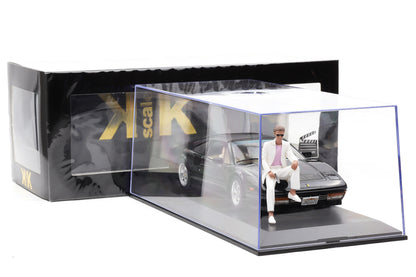 1:18 Ferrari 328 GTS 1985 Movie TV Series Miami Vice + Figur Sonny + Vitrine KK