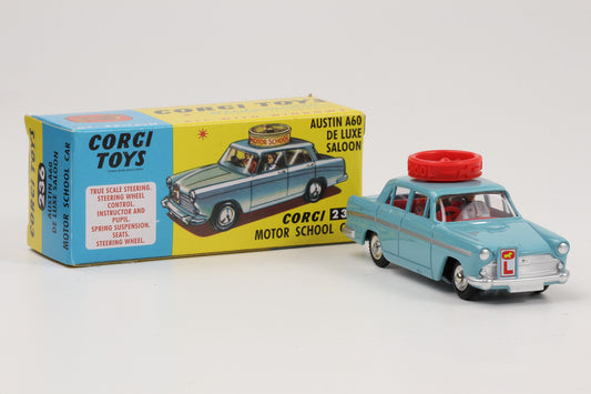 1:47 Corgi Toys Austin A60 Deluxe Saloon Fahrschule mit Insassen Nr. 236 Repro