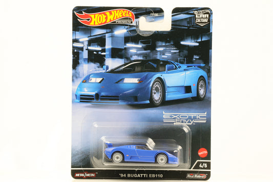 1:64 Bugatti EB110 1994 blu Exotic Envy Ruote calde