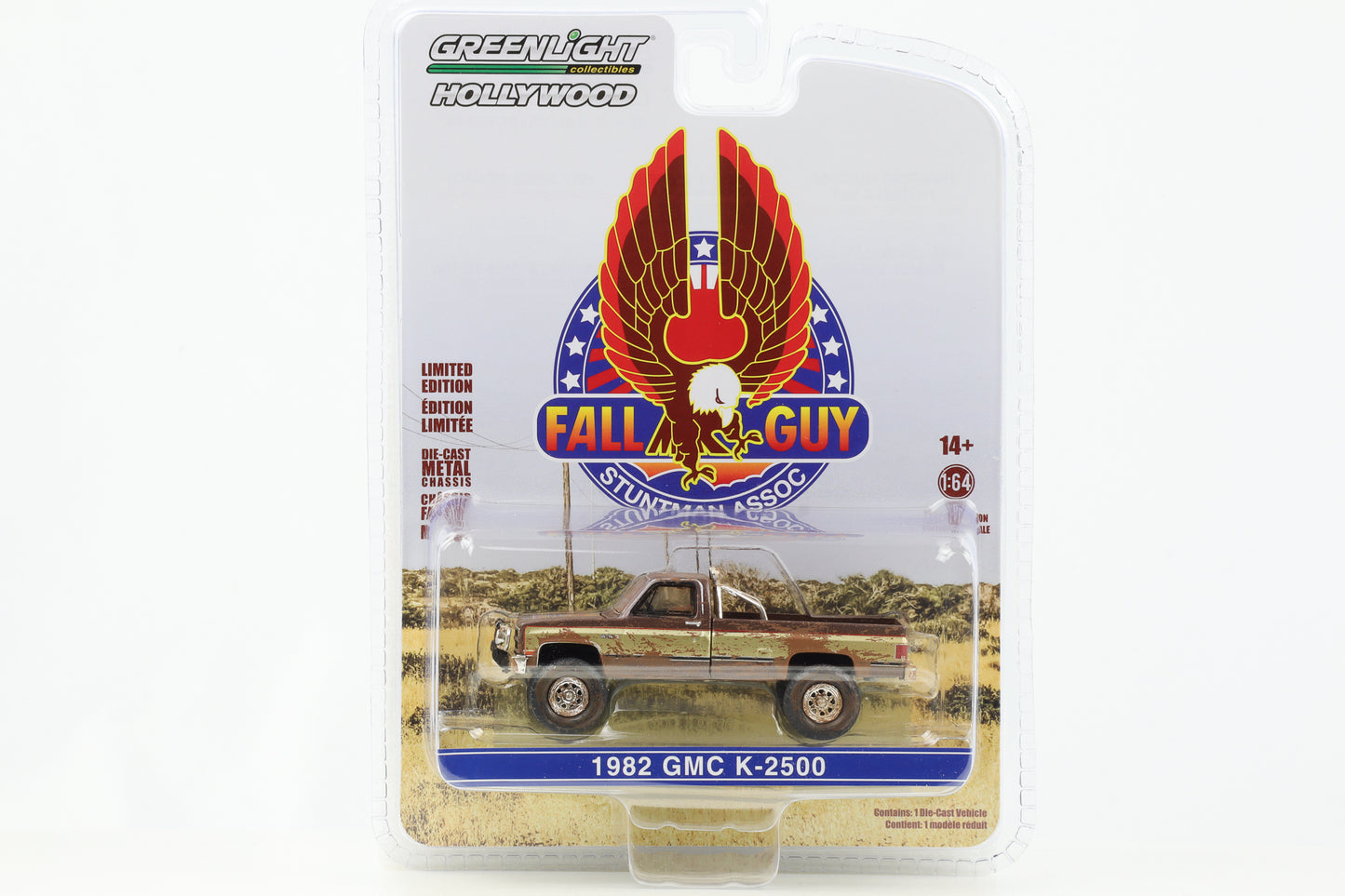 1:64 1982 GMC K-2500 Case Guy Colt Cases dirty Greenlight Hollywood