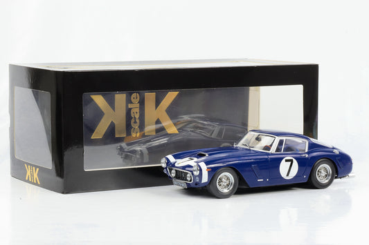 1:18 Ferrari 250 SWB Goodwood #7 1961 Moss 深蓝色 KK 规模压铸