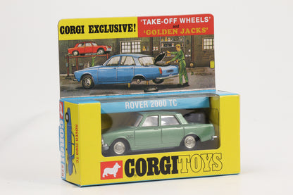 1:46 Corgi Toys Rover 2000 TC metallicgrün Take off wheels - Nr. 275 Repro