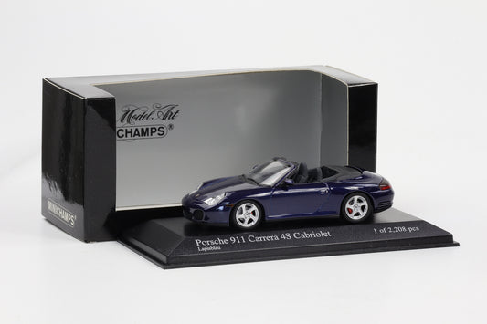 1:43 Minichamps Porsche 911 996 Carrera 4S Cabriolet 2003 lapisblau