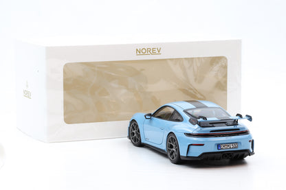 1:18 Norev Porsche 911 GT3 Weissach Package 2025 Gulfblau 187000