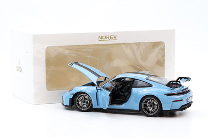 1:18 Norev Porsche 911 GT3 Weissach Package 2025 Gulfblau 187000