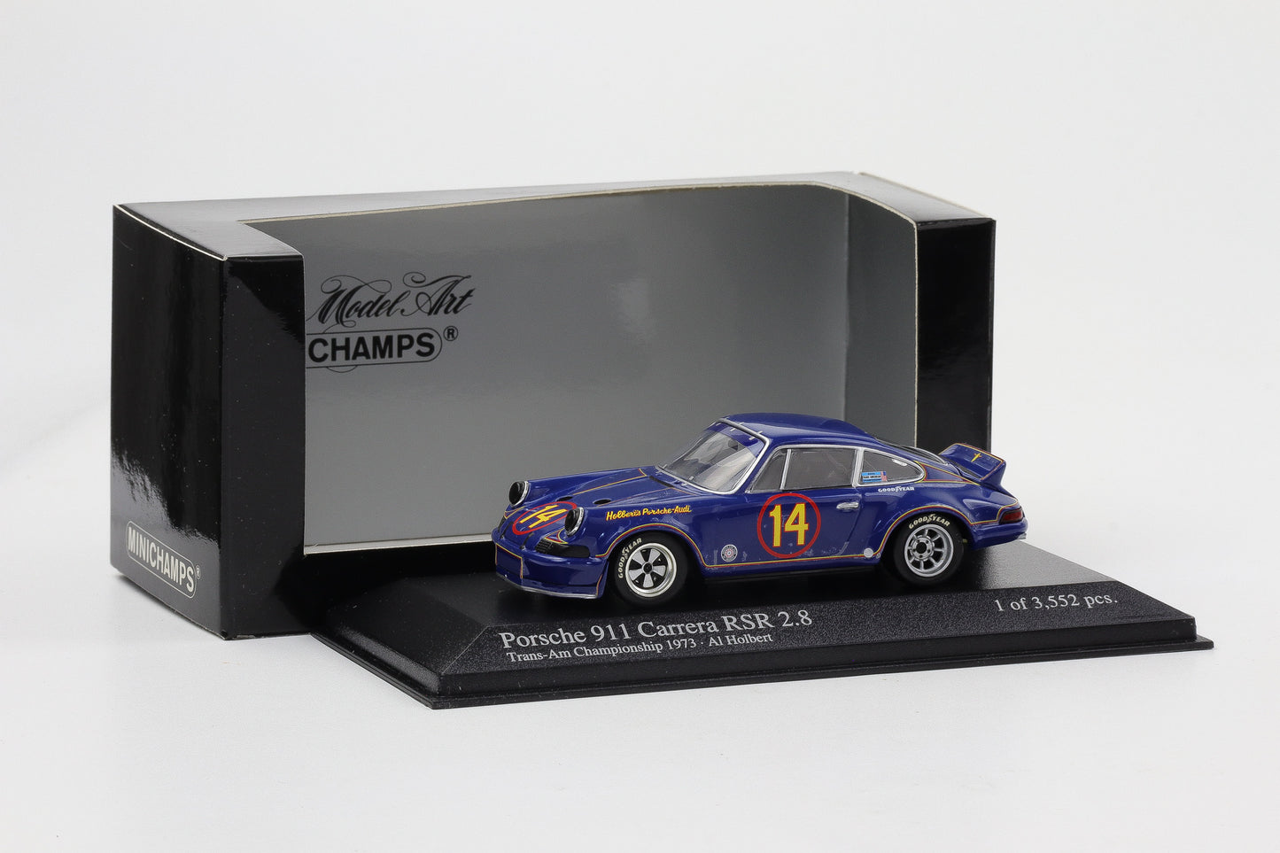 1:43 Minichamps Porsche 911 Carrera RSR 2.8 Trans-Am Championship 1973 Al Holbert