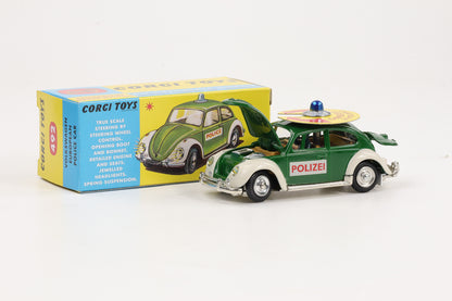 1:45 Corgi Toys VW Käfer Deutsche Polizei grün - Nr. 492 Repro