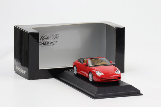 1:43 Minichamps Porsche 911 996 Cabriolet 2001 indischrot