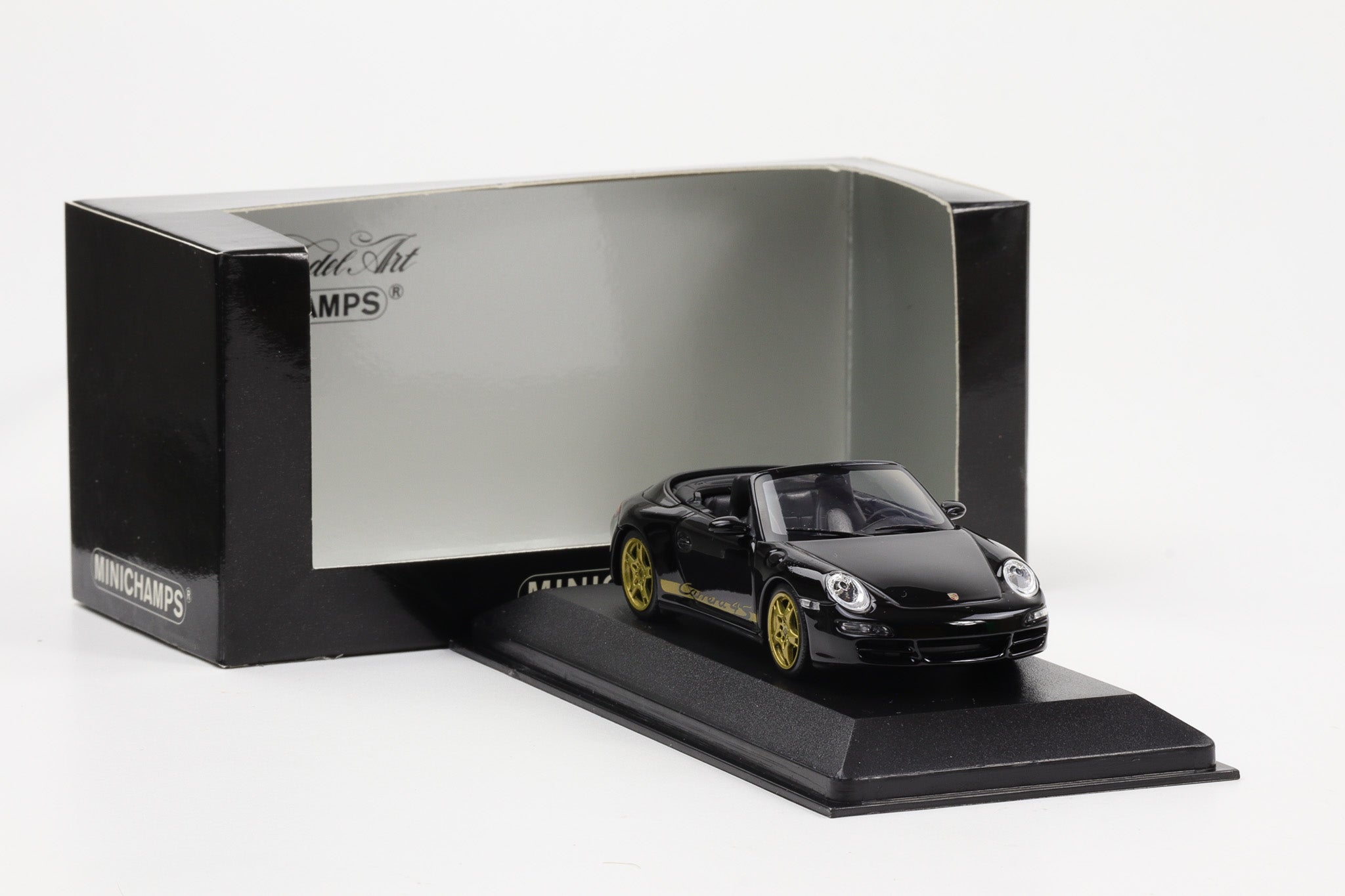 Porsche 911 Carrera 4S Cabriolet Type 997 2006 Black 1/43