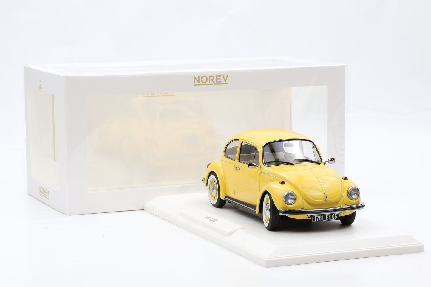 1:18 Norev VW Volkswagen Käfer 1303 Beetle 1973 Pastell Gelb 188675