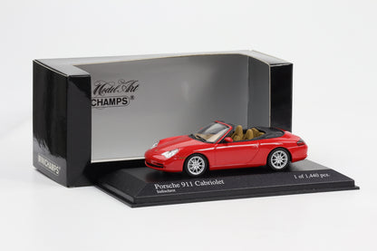 1:43 Minichamps Porsche 911 996 Cabriolet 2001 indischrot