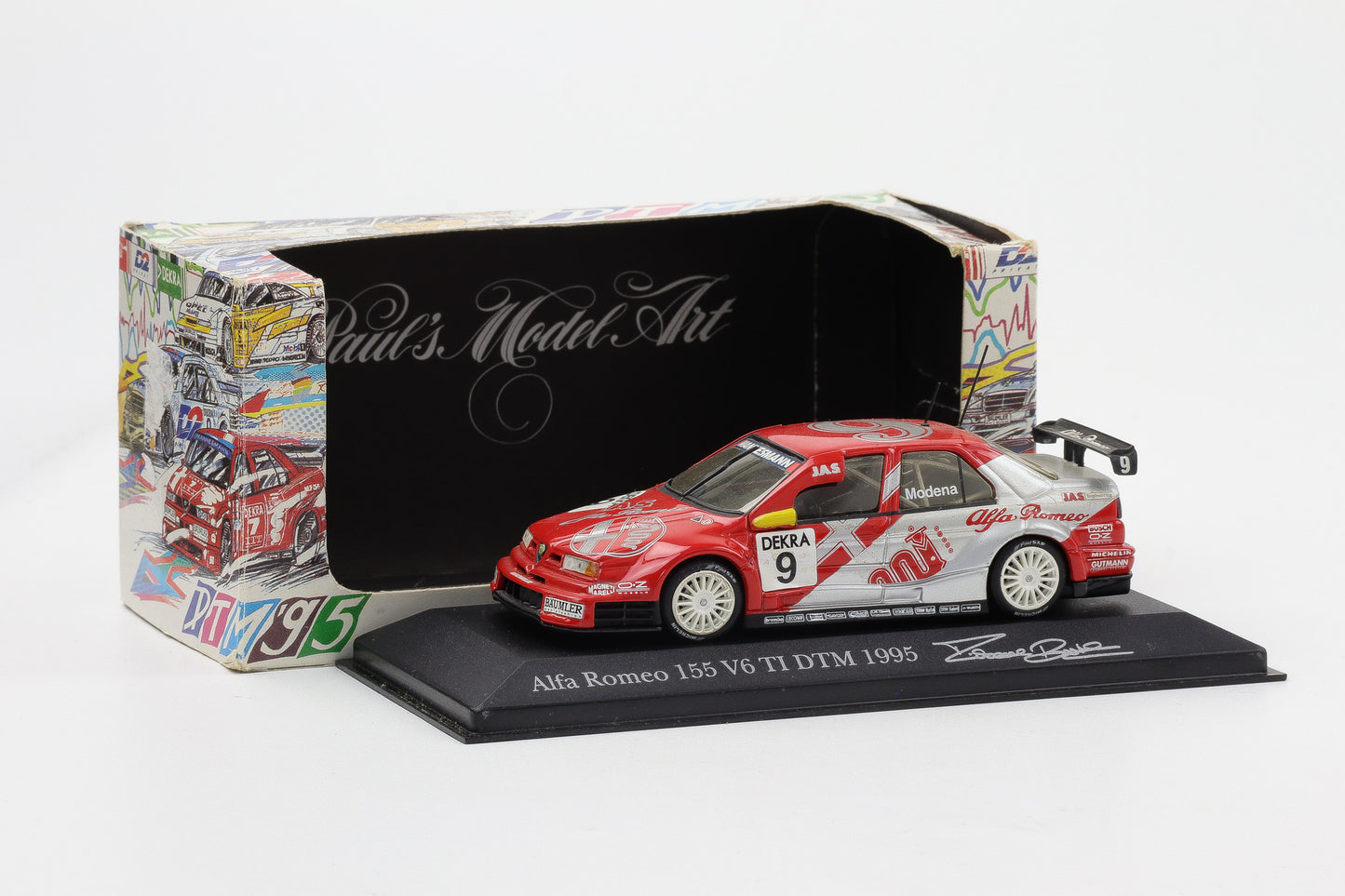 1:43 Minichamps Alfa Romeo 155 V6 TI DTM 1995 Team Alfa Corse S. Modena #9