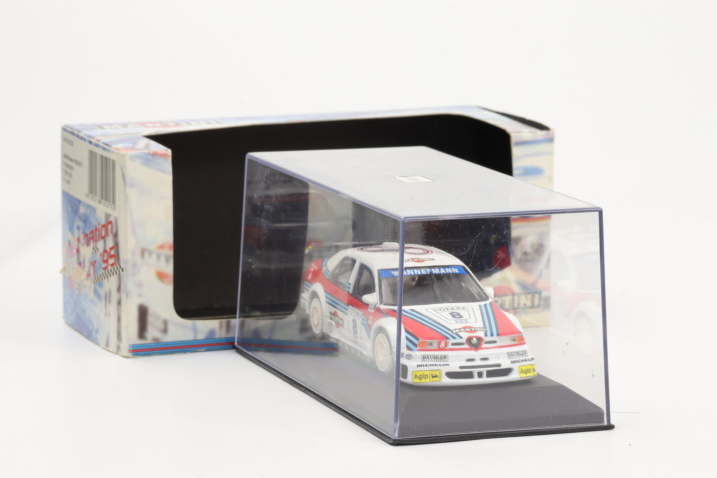 1:43 Minichamps Alfa Romeo 155 V6 TI DTM 1995 Martini Presentation Larini #8