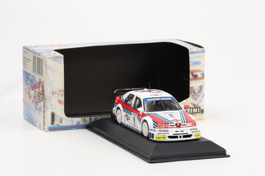 1:43 Minichamps Alfa Romeo 155 V6 TI DTM 1995 Martini Presentation Larini #8