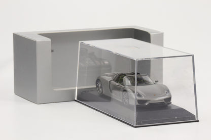 1:43 Minichamps Porsche 918 Spyder graumetallic WAP Dealer