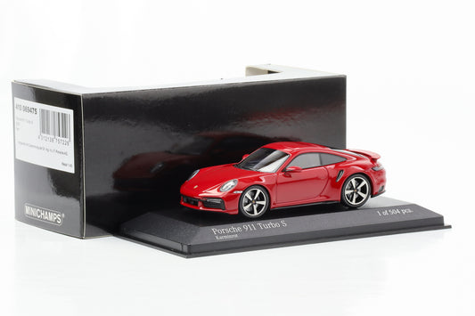 1:43 Porsche 911 992 Turbo S Karminrot 2021 Minichamps