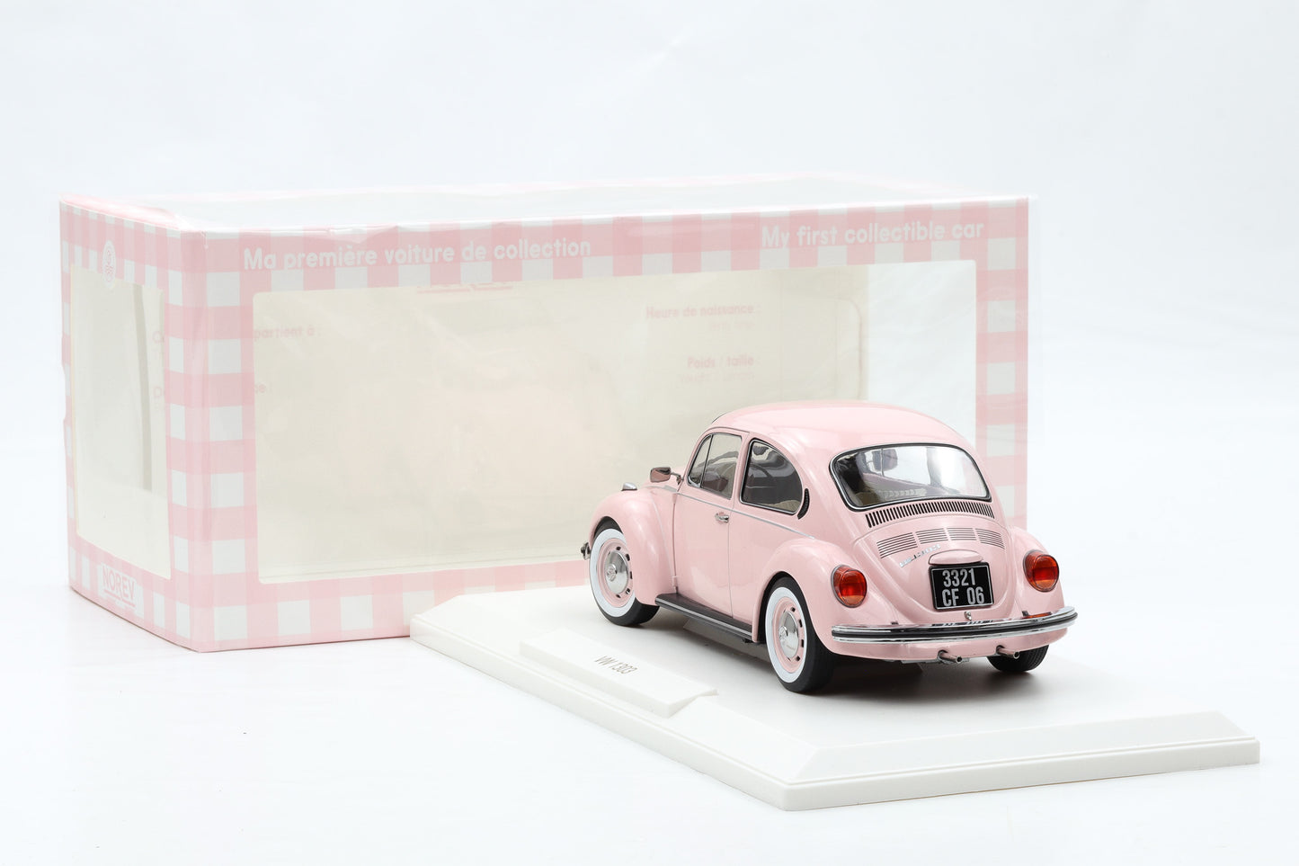 1:18 Norev VW Volkswagen Käfer 1303 Beetle 1973 Pastell Pink 188677