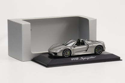 1:43 Minichamps Porsche 918 Spyder graumetallic WAP Dealer
