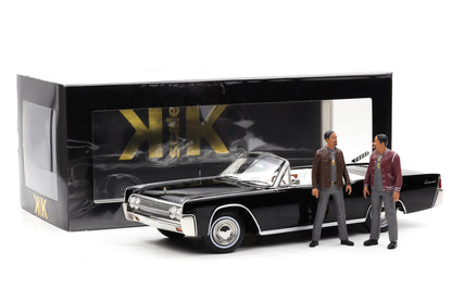 1:18 Lincoln Continental 1963 Movie Bad Boys schwarz + Figuren 1:18 KK-Scale