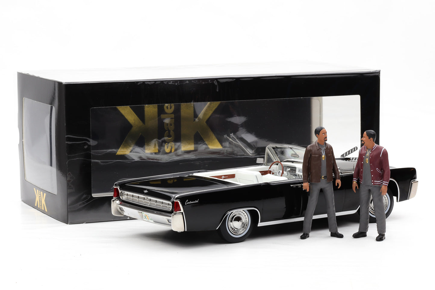 1:18 Lincoln Continental 1963 Movie Bad Boys schwarz + Figuren 1:18 KK-Scale