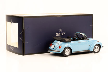 1:18 VW Fusca 1303 Cabriolet 1973 azul claro Norev