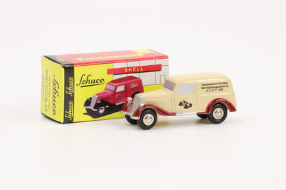 1:90 Schuco Piccolo Mercedes-Benz 170V Handwerkshof Nürnberg beige-rot