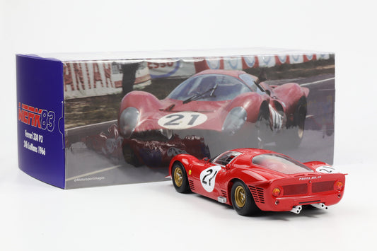 1:18 Ferrari 330 P3 Coupe #21 Bandini, Guichet 24h Le Mans 1966 WERK83 diecast