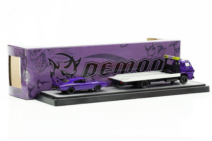 1:64 1970 道奇 L600 和 1969 道奇 Charger Daytona DEMON M2 机器