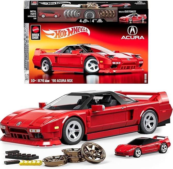 1:16 Hot Wheels Elite Acura NSX Mattel Brick Shop Bauset 876 Teile JFT17 OVP NEU
