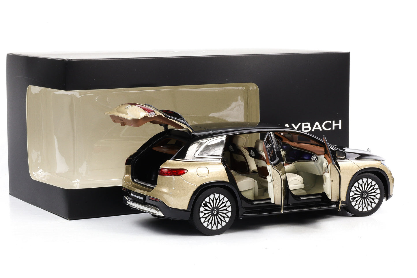 1:18 NZG Mercedes-Maybach EQS 680 Z296 SUV 2024 gold-schwarz exclusive