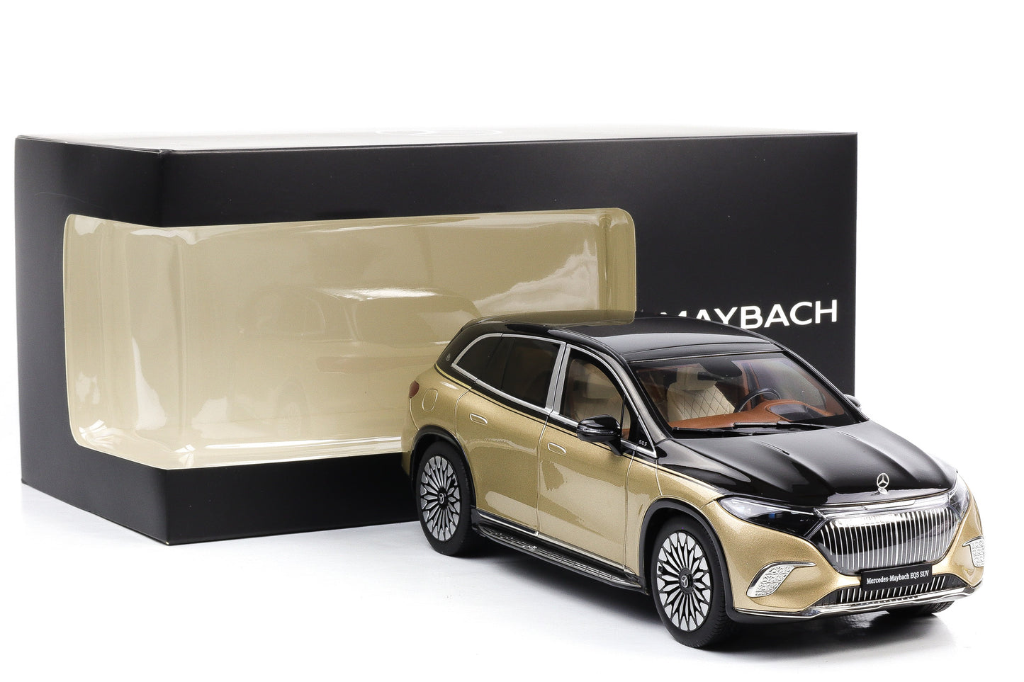 1:18 NZG Mercedes-Maybach EQS 680 Z296 SUV 2024 gold-schwarz exclusive