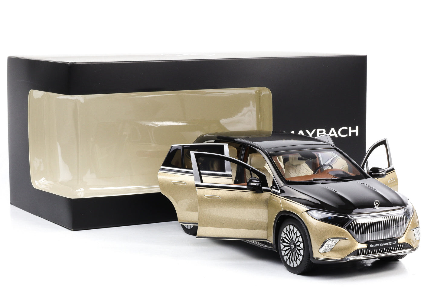 1:18 NZG Mercedes-Maybach EQS 680 Z296 SUV 2024 gold-schwarz exclusive