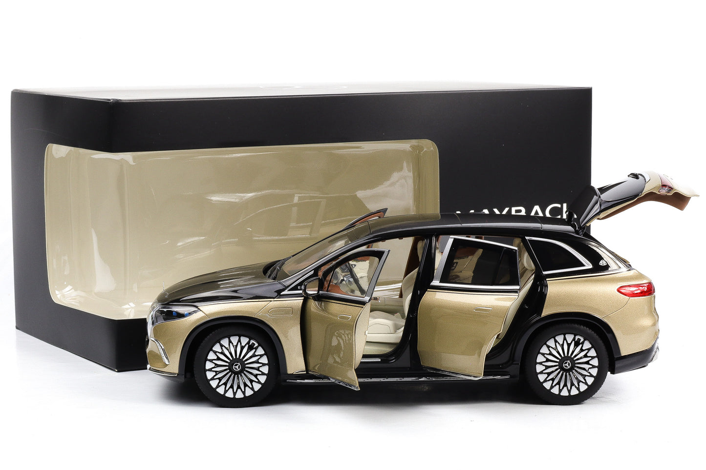 1:18 NZG Mercedes-Maybach EQS 680 Z296 SUV 2024 gold-schwarz exclusive