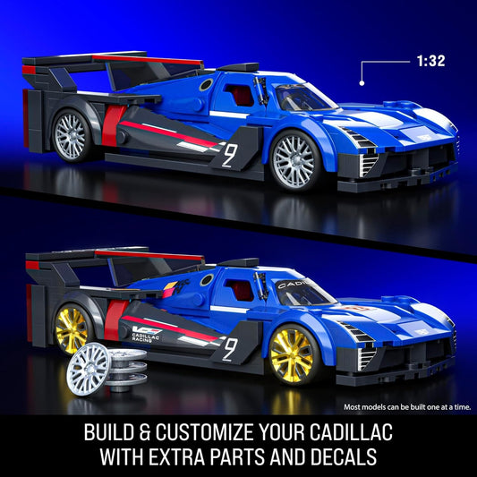 1:32 Hot Wheels Elite Mattel Brick Shop Serie Bauset Cadillac Project Gtp Hypercar