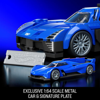1:32 Hot Wheels Elite Mattel Brick Shop Serie Bauset Cadillac Project Gtp Hypercar