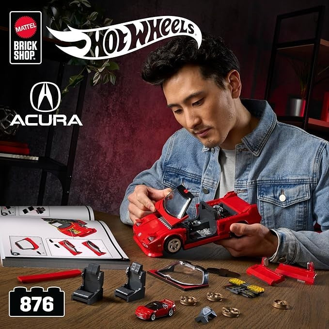 1:16 Hot Wheels Elite Acura NSX Mattel Brick Shop Bauset 876 Teile JFT17 OVP NEU