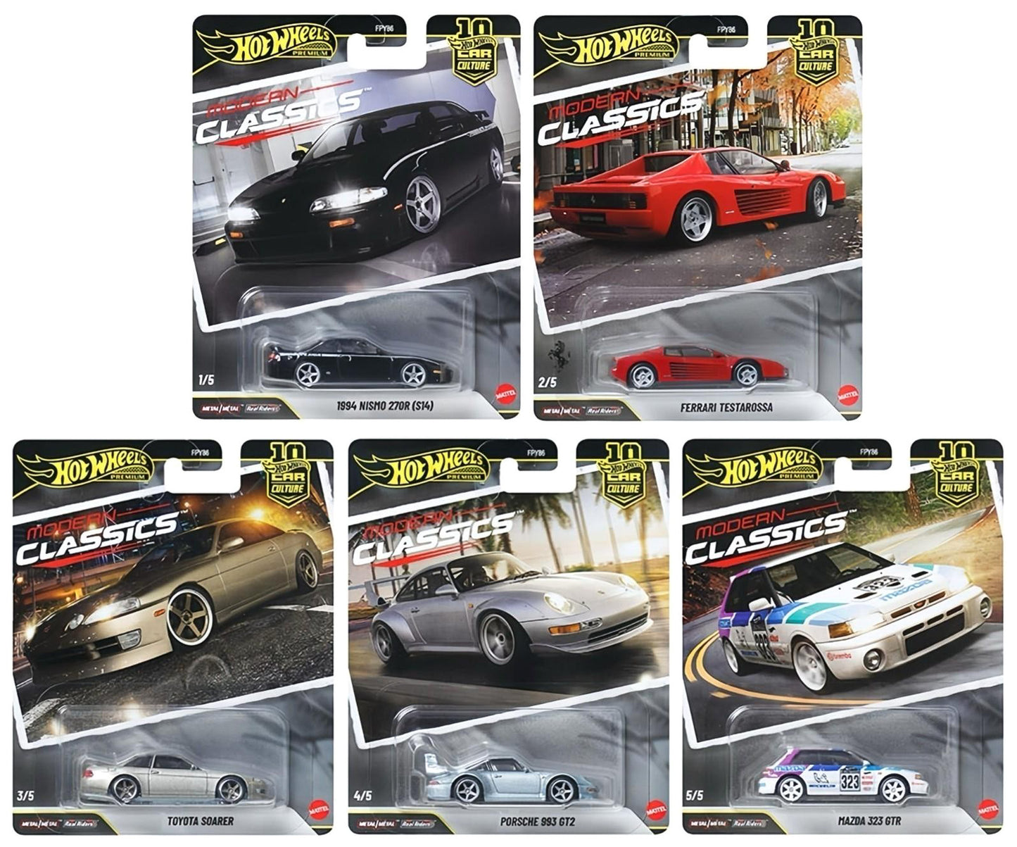 1:64 Hot Wheels Modern Classics Ferrari Porsche Nissan Mazda Toyota 976S