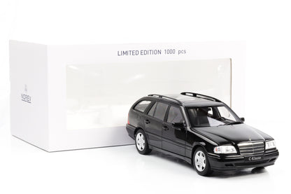 1:18 Norev Mercedes-Benz C200 T-Modell Kombi S202 1997 Obsidianschwarz-metallic Norev