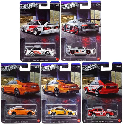 1:64 Hot Wheels Silver Series Racing Course Audi 90 R8 E-Tron RS5 Sport Quattro