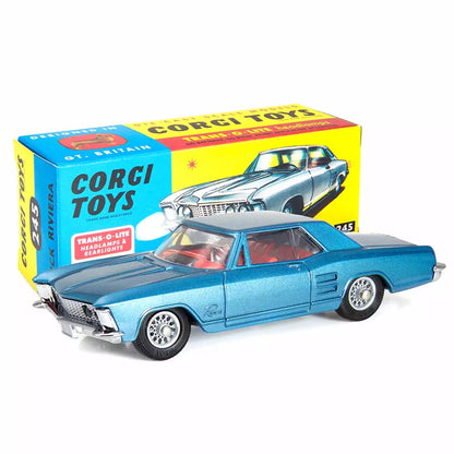 1:48 Corgi Toys Buick Riviera metallic-blau Nr. 245 Repro